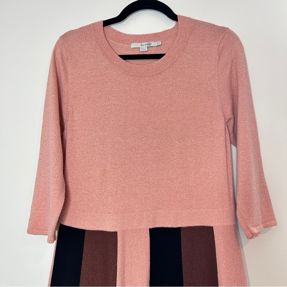Boden Rosemary Dress Striped Knit Sweater Dress Pink Brown Size 12 - Picture 4 of 10